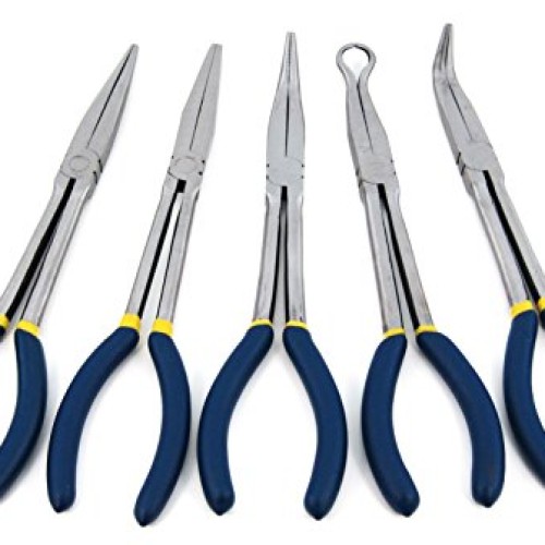 Elitexion 5pcs - 11 inches Long Needle Nose Pliers Set With Stora...