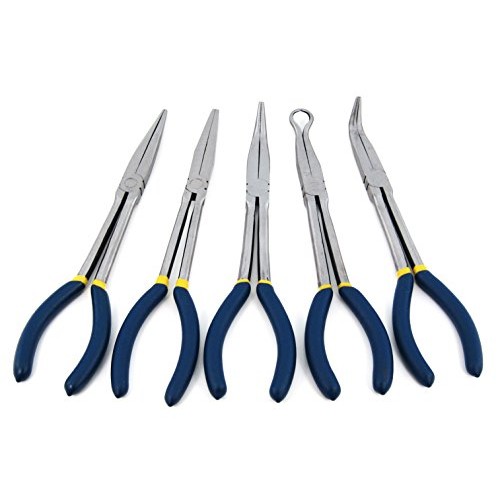 Elitexion 5pcs - 11 inches Long Needle Nose Pliers Set With Stora...