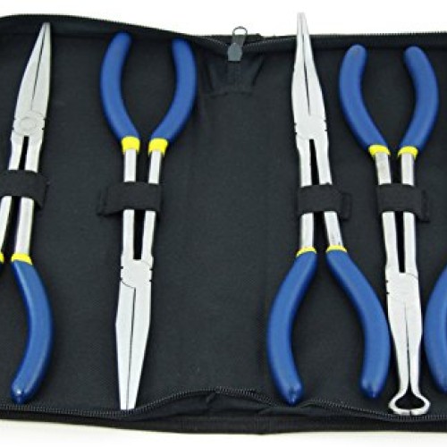 Elitexion 5pcs - 11 inches Long Needle Nose Pliers Set With Stora...