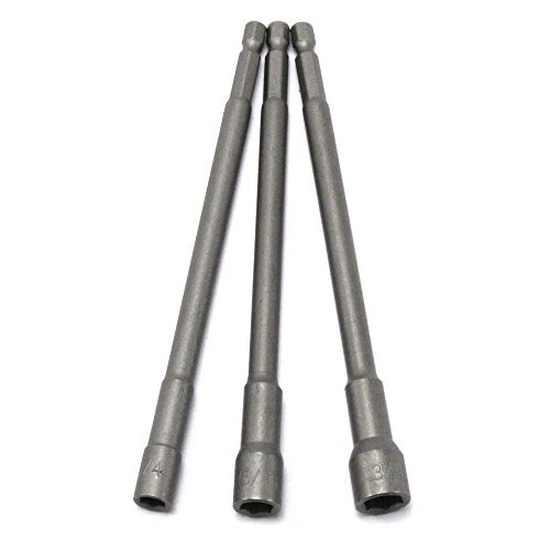 Elitexion 6 Inch Long Magnetic Nut Setters 1/4 inch Hex Shank Heav...