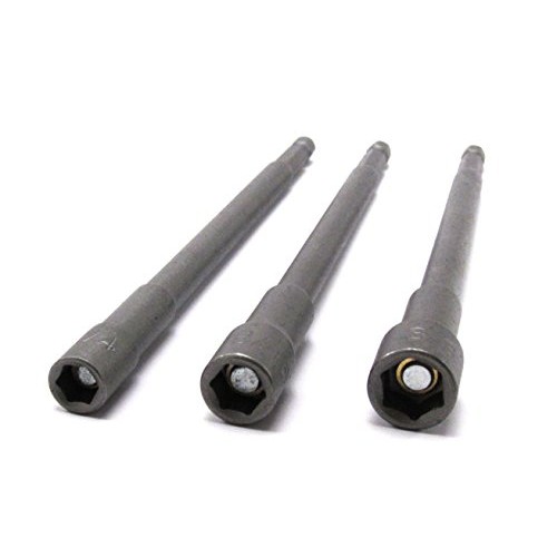 Elitexion 6 Inch Long Magnetic Nut Setters 1/4 inch Hex Shank Heav...
