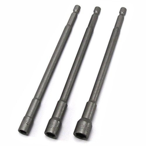 Elitexion 6 Inch Long Magnetic Nut Setters 1/4 inch Hex Shank Heav...