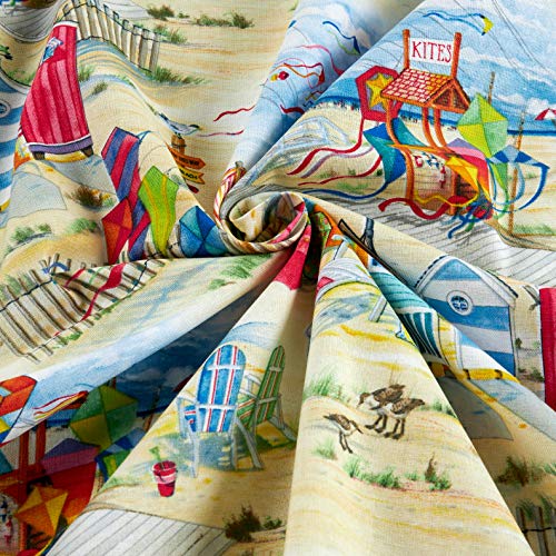 Elizabeths Studio Beach Vista Allover Sand Fabric By The Yard