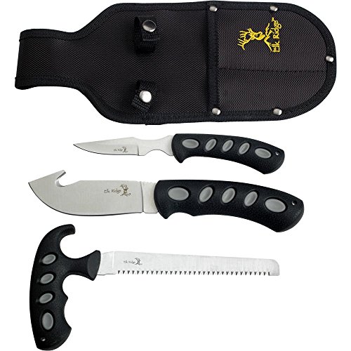 Elk Ridge - Outdoors 3-PC Hunting Knife Set - Satin Finish Stainle...