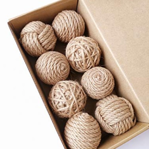 Elkpruu Orbs Decorative Balls Set of 8 for bowls, Perfect Decorati...