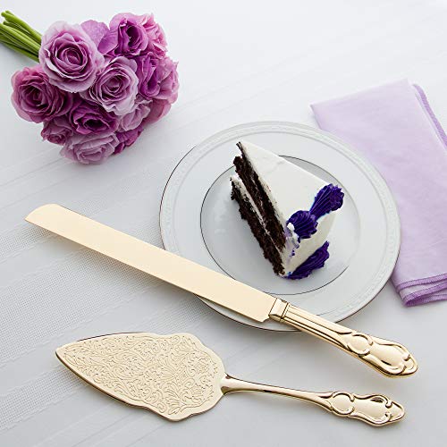 Ella Celebration Cake Knife & Server Set, Wedding, Anniversary, Vi...