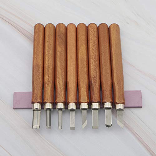 Ellbest 8 Pcs Wood Carving Tools with Whetstones, SK2 Carbon Steel...
