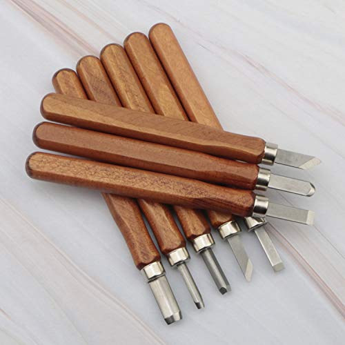 Ellbest 8 Pcs Wood Carving Tools with Whetstones, SK2 Carbon Steel...