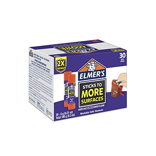 Elmer’s Extra Strength School Glue Sticks, Washable, 6 Gram, 30 Count