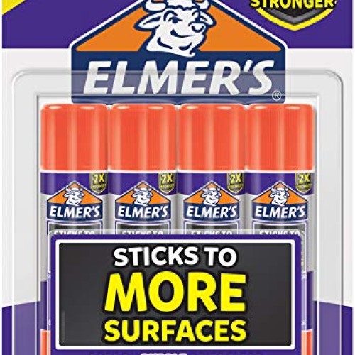 Elmer’s Extra Strength School Glue Sticks, Washable, 6 Gram, 4 Count