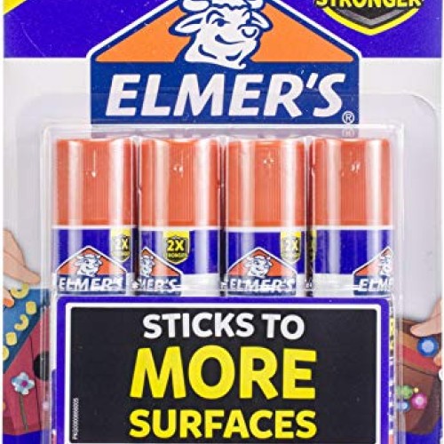 Elmer’s Extra Strength School Glue Sticks, Washable, 6 Gram, 4 Count