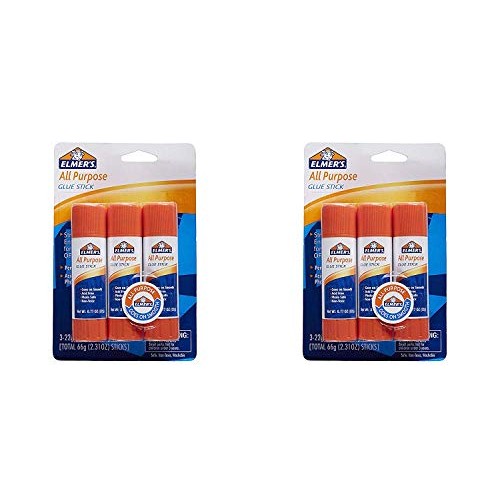 Elmers All Purpose Glue Stick, Large, 0.77 Oz / 22 G Pack of 6