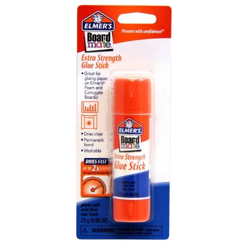 ELMERS Board Mate Extra Strength Glue Stick, 0.88 Oz, 1-Pack E145