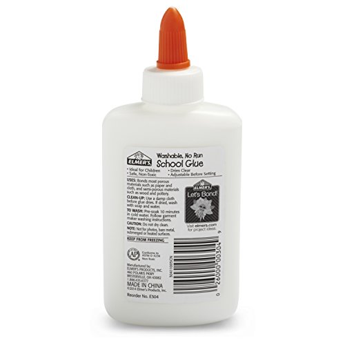 Elmers bundle Washable Liquid School Glue, White, Dries Clear, 4 ...