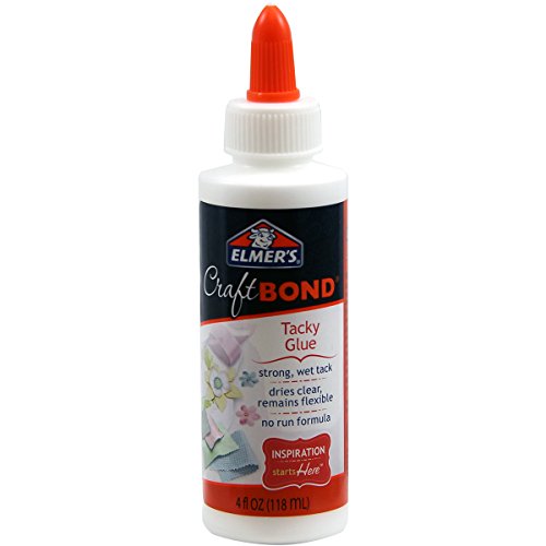 Elmers Craft Bond Tacky Glue, 4 oz, Clear