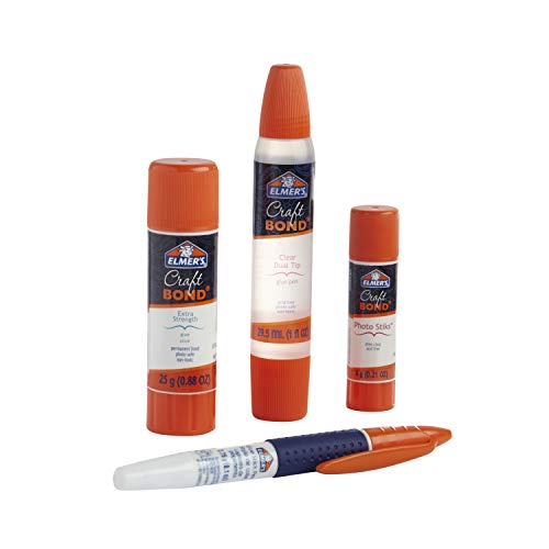 Elmers CraftBond Scrapbook Glue, 4 Piece Set, Natural