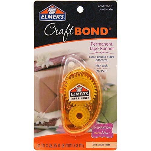 Elmers CraftBond Tape Runner, Permanent, 26.25 Feet, Dispenser, C...