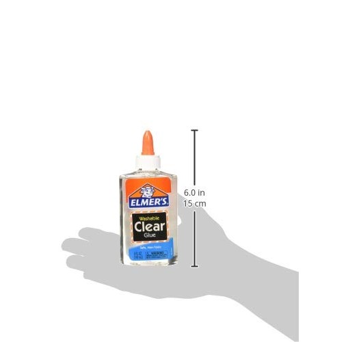 Elmers E305 Washable School Glue, 5 oz Bottle, 4 Pack, Clear