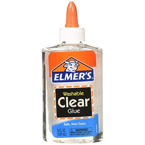 Elmers E305 Washable School Glue, 5 oz Bottle, 4 Pack, Clear