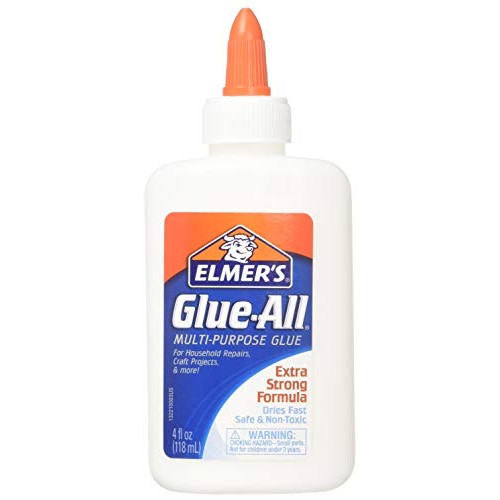 Elmers Glue-All Multi-Purpose Glue, 4 Ounces, White E1322 - 2 Pack