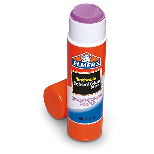 Elmers Jumbo Disappearing Purple School Glue Stick, 1.4 Ounce, 2 P...