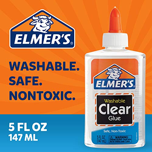 Elmers Liquid School Glue, Clear, Washable, 5 Ounces, 1 Count