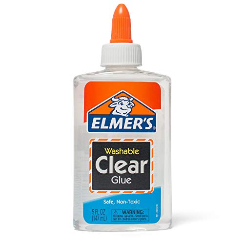 Elmers Liquid School Glue, Clear, Washable, 5 Ounces, 1 Count