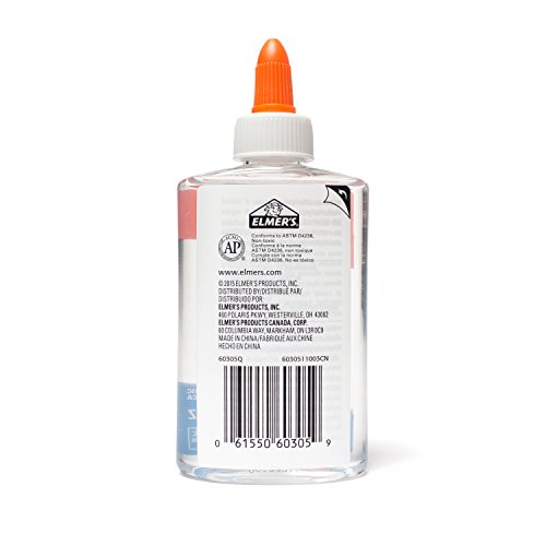 Elmers Liquid School Glue, Clear, Washable, 5 Ounces, 8 Count - G...