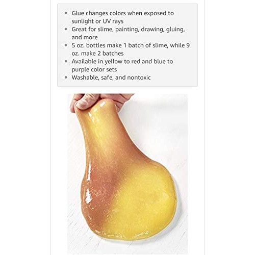 Elmers Metallic Glue, Yellow/Red