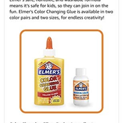 Elmers Metallic Glue, Yellow/Red