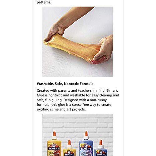 Elmers Metallic Glue, Yellow/Red
