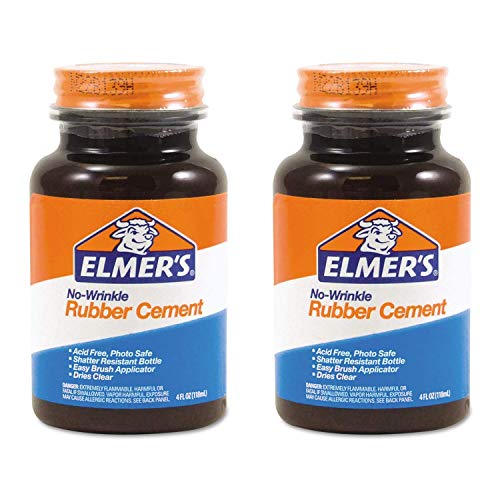 Elmers No-Wrinkle Rubber Cement 2-Pack