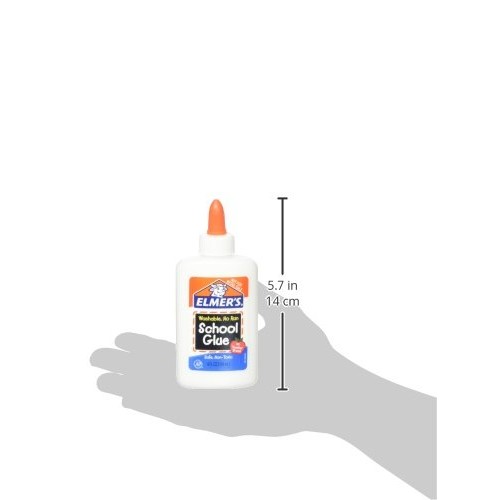Elmers Washable No Run School Glue, 4 Ounces, White and Dries Clear