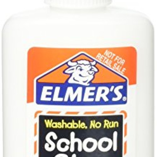 Elmers Washable No Run School Glue, 4 Ounces, White and Dries Clear