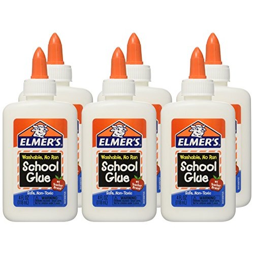 Elmers Washable School Glue 4 Fl Oz / 118 Ml Pack of 6