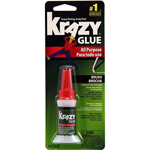 Krazy Glue KG92548R All Purpose Brush-On Krazy Glue.17oz, Clear