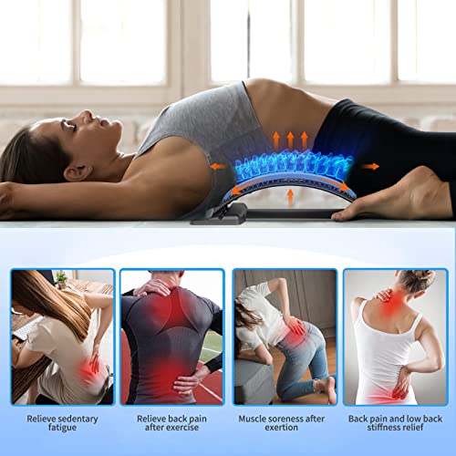 ELMERT Back Stretcher for Lower Back Pain Relief, Back Cracking De...