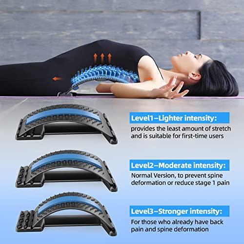 ELMERT Back Stretcher for Lower Back Pain Relief, Back Cracking De...