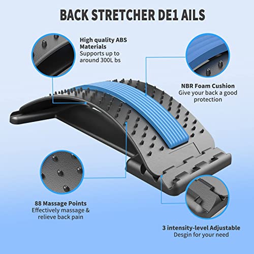 ELMERT Back Stretcher for Lower Back Pain Relief, Back Cracking De...