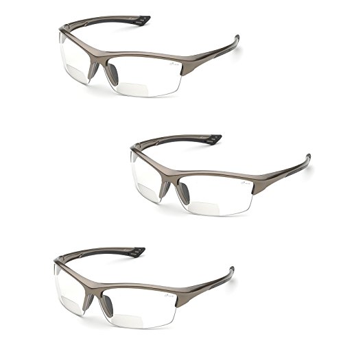 Elvex RX-350 Diopter Safety Glasses 3 Pair 3.0 Clear Lens