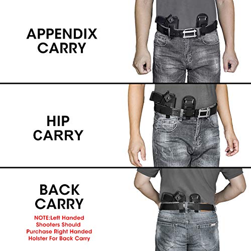 3 Pack Universal Magazine Holster, IWB Mag Pouch Concealed Carry, ...