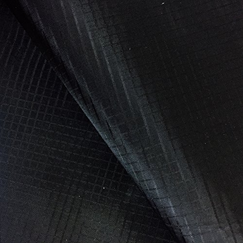 EMMAKITES Black Ripstop Nylon Fabric 60x36WxL 48g Sq M of Wa...