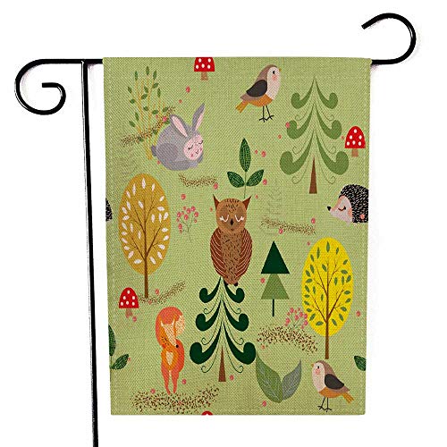 EMMTEEY Holiday Garden Flag Double Sided Burlap Decoration 12.5x18...