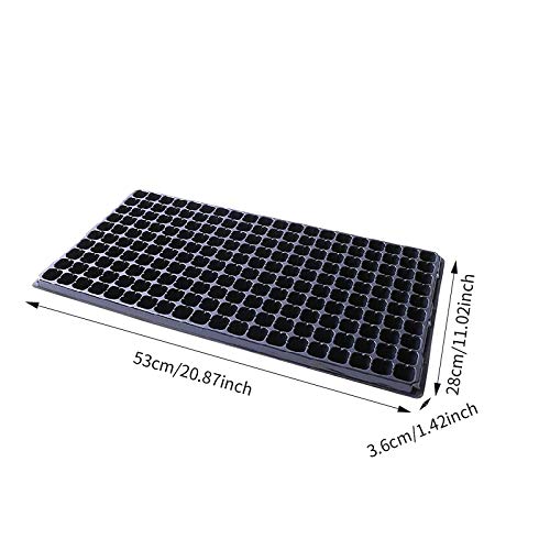 200 Cell Seedling Trays Seed Starter Tray Kit Gardening Germinatio...