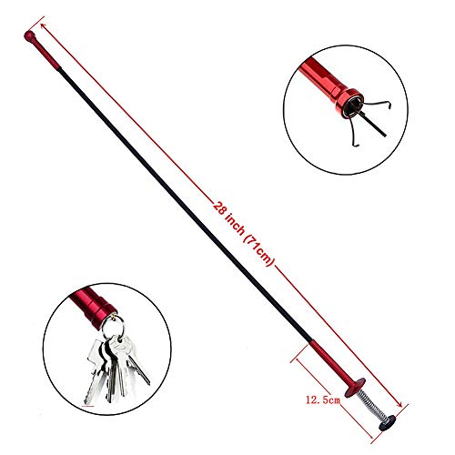Flexible Claw Pickup Tool with Magnet , 2-in-1 Magnetic Pickup Too...