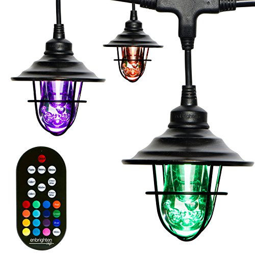Enbrighten Seasons LED Warm White & Color Changing Café String Lig...