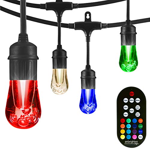 Enbrighten Vintage Seasons LED Warm White & Color Changing Café St...
