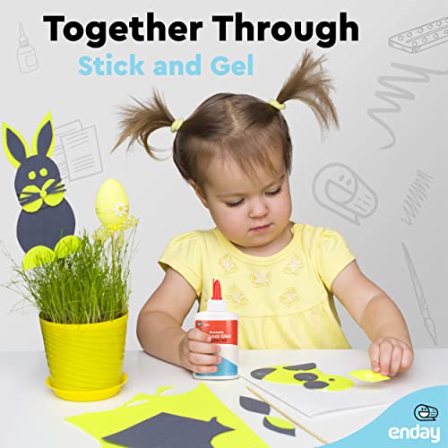 White Glue School Glue Bottle for Slime Washable Craft Kids Glue N...