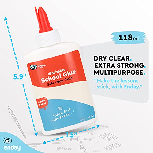 White Glue School Glue Bottle for Slime Washable Craft Kids Glue N...