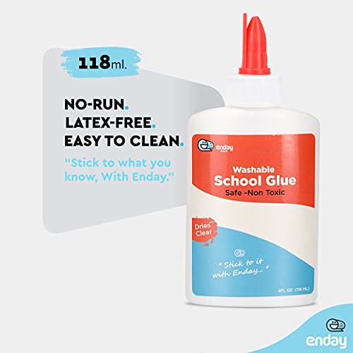 White Glue School Glue Bottle for Slime Washable Craft Kids Glue N...